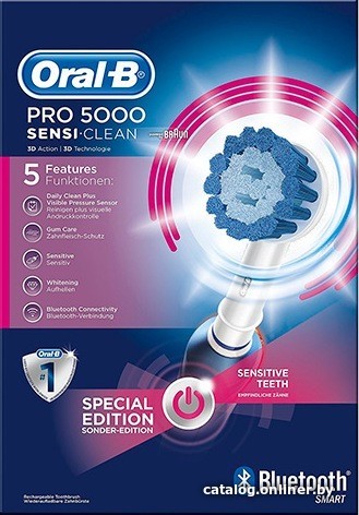 

Электрическая зубная щетка Oral-B Pro 5000 Sensi Clean (D21.535.4X)