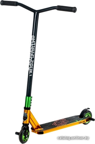 

Трюковый самокат Amigo Street Pro OX (золотистый/зеленый)
