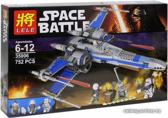 

Конструктор Lele 35006 Истребитель Сопротивления X-Wing