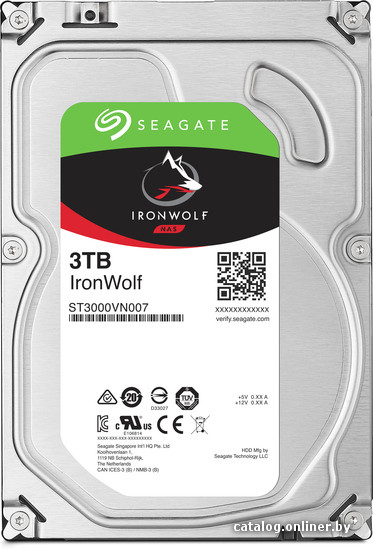 

Жесткий диск Seagate IronWolf 3TB [ST3000VN007]