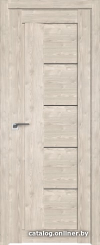

Межкомнатная дверь ProfilDoors 2.10XN 70x200 (каштан светлый, стекло дождь черный)