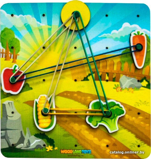 

Развивающая игра WoodLand Toys Геоборд. Сад-огород 121304