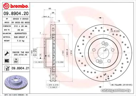 

Brembo 09890421