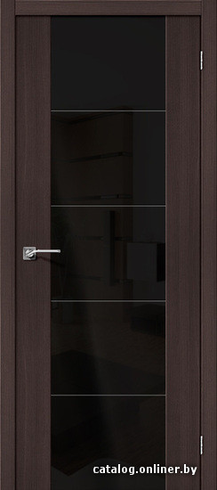 

Межкомнатная дверь el'Porta Vetro V4 Black Star (Wenge Veralinga)