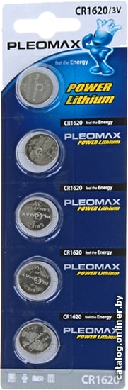 

Батарейка Pleomax Power CR1620 5 шт.