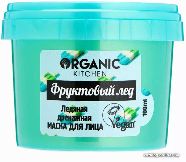 

Organic Kitchen Маска для лица кремовая Ледяная дренажная. Фруктовый лед (100 мл)
