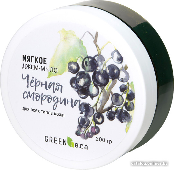 

Green Era Мыло густое Джем Черная смородина 200г