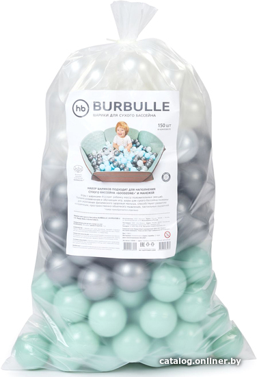 

Шарики для сухого бассейна Happy Baby Burbulle 51006 (Silver/Olive/Pearl)