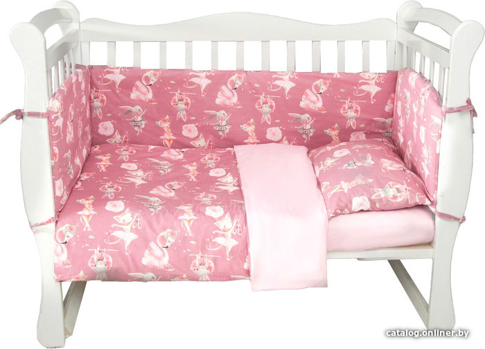 

Постельное белье Amarobaby Нежный танец AMARO-3004-NT (4 прдмета, розовый)