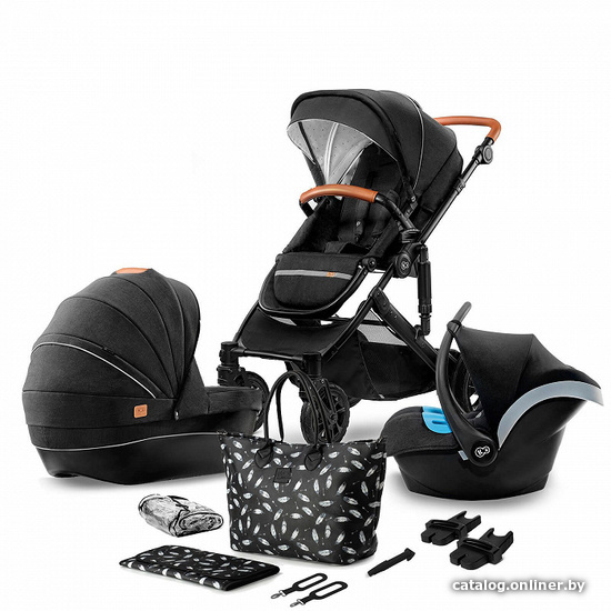 

Универсальная коляска KinderKraft Prime (3 в 1, black)