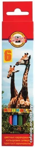 

Акварельный карандаш Koh-i-Noor Animals 3551006008KSRU (6 шт)