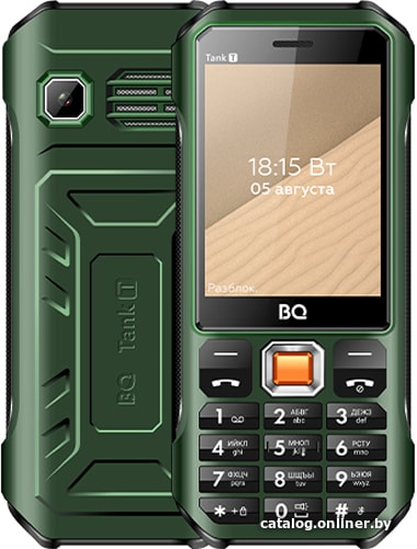 

Кнопочный телефон BQ-Mobile BQ-2824 Tank T (зеленый)