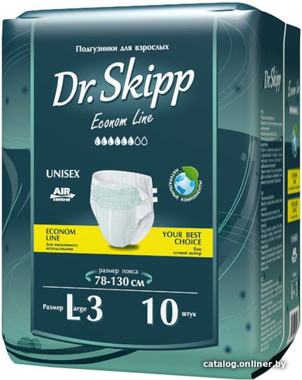 

Подгузники для взрослых Dr.Skipp Econom Line L 3 (10 шт)