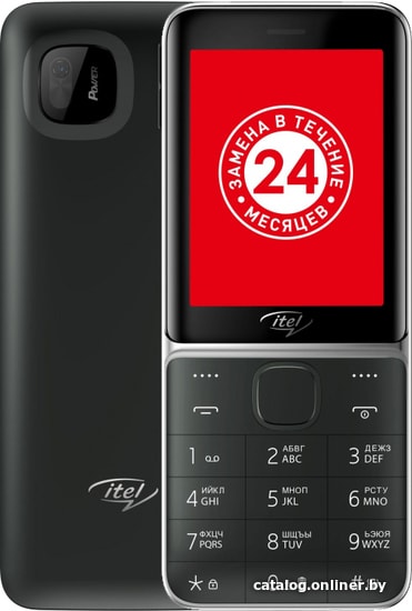 

Кнопочный телефон Itel IT5626 (черный)