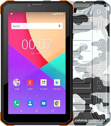 

Планшет BQ-Mobile BQ-7098G Armor Power 8GB 3G (камуфляж зима)