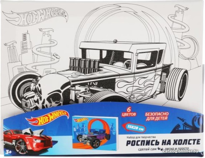 

Набор для рисования MultiArt Хот Вилс CANV15X20-HW3