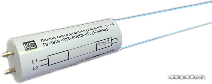 

Светодиодная лампочка КС T8-18W-G13-4000К-КС 1200мм 950502
