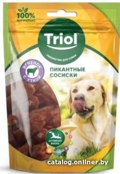 

Лакомство для собак Triol Сосиски из ягненка с уткой (70 г)