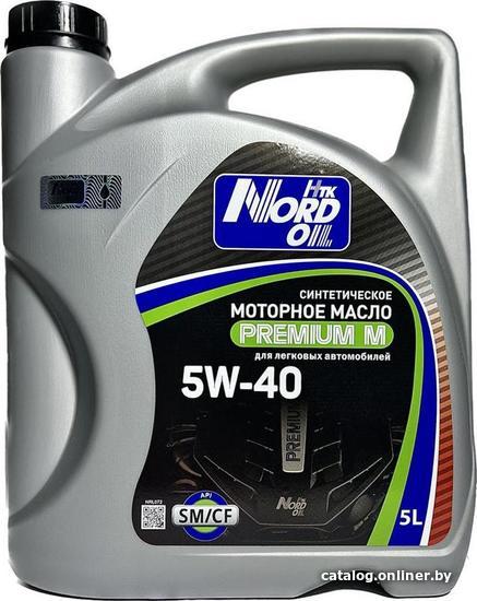 

Моторное масло Nord Oil Premium М 5W-40 SM/CF 5л