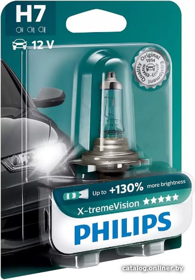 

Галогенная лампа Philips H7 X-tremeVision 1шт