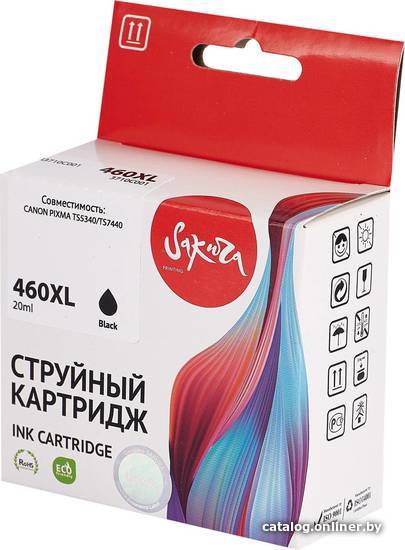 

Картридж Sakura Printing SI3710C001 (аналог Canon 460XL Black)