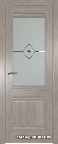 

Межкомнатная дверь ProfilDoors 2X 60x200 (орех пекан/матовое с прозрачным фьюзингом)