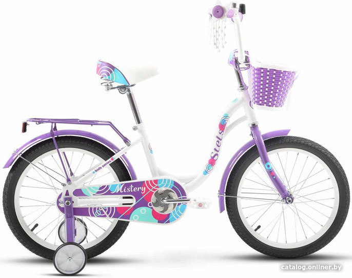 

Детский велосипед Stels Mistery C 18 2024 (белый/фиолетовый)