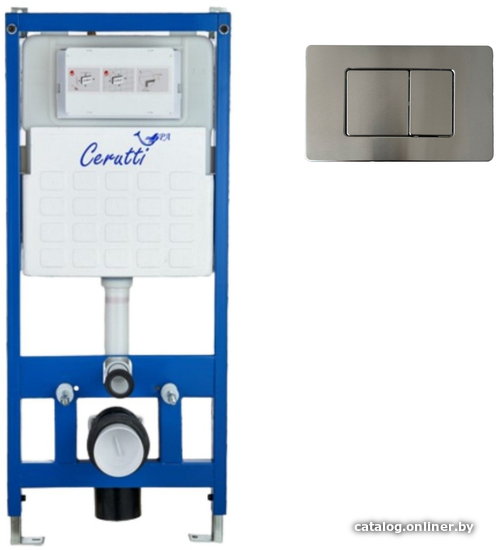 

Инсталляция для унитаза Cerutti Spa CR555+CR03BS (матовая сталь)