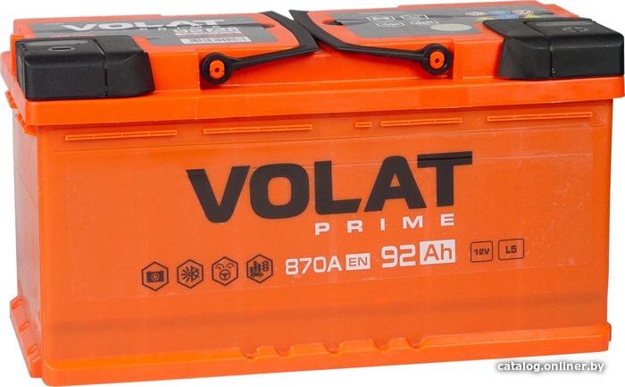 

Автомобильный аккумулятор VOLAT Prime R (92 А·ч)