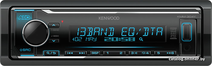 

USB-магнитола Kenwood KMM-304Y