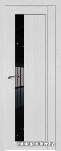 

Межкомнатная дверь ProfilDoors 2.71XN R 80x200 (монблан/стекло черный триплекс)