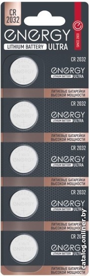

Батарейка Energy Ultra CR2032/5B 104984