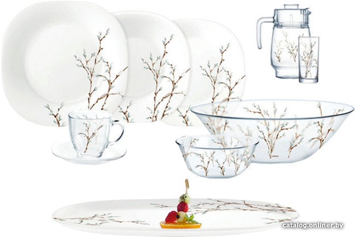 

Столовый сервиз Luminarc Neo Carina Hana white 10N2314