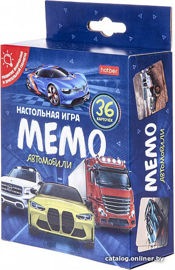 

Детская настольная игра Hatber Мемо. Автомобили 36ИнМ_26166