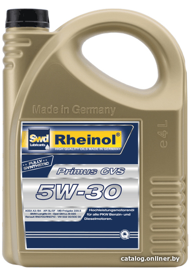 

Моторное масло Rheinol Primus CVS 5W-30 4л