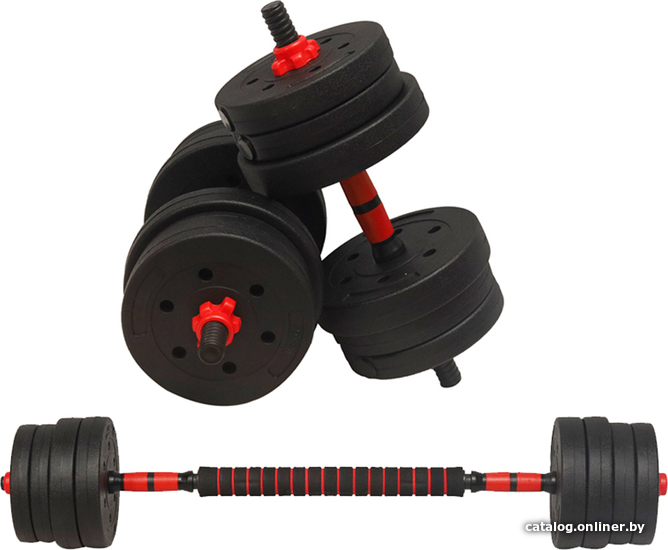 

Гантели с грифом для штанги Titan Sport композитные 2x10 кг