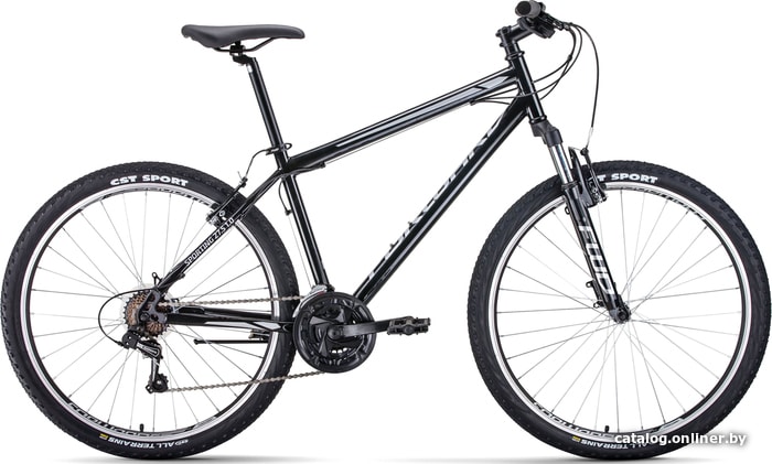 

Велосипед Forward Sporting 27.5 1.0 р.15 2021 (черный/серый)
