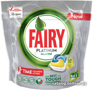 

Капсулы для посудомоечной машины Fairy Platinum Lemon "All in 1" (10 шт)