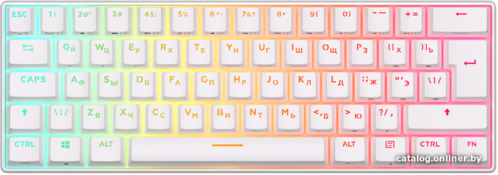 

Клавиатура Royal Kludge RK61 RGB (новый дизайн, белый, RK Brown)
