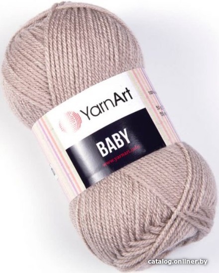 

Пряжа для вязания Yarnart Baby 100% акрил 857 50 г (150 м, бежевый)