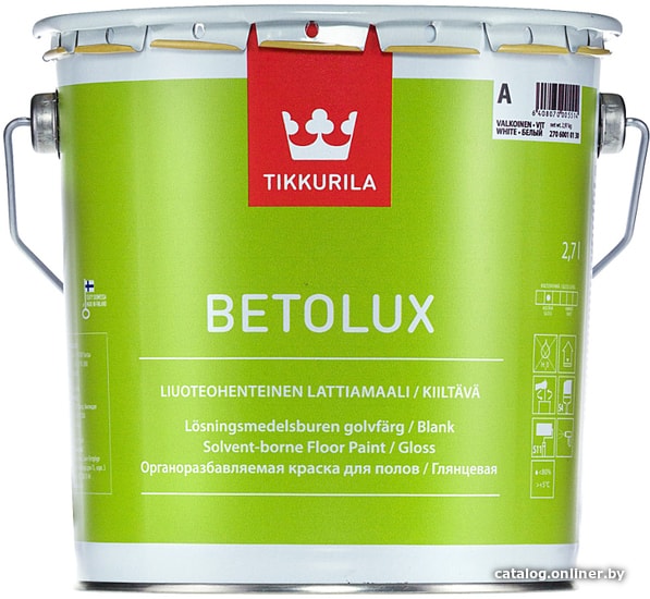 

Краска Tikkurila Betolux 9 л (базис C)