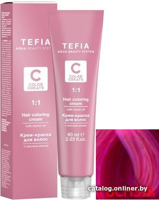 

Крем-краска для волос Tefia Color Creats фуксия