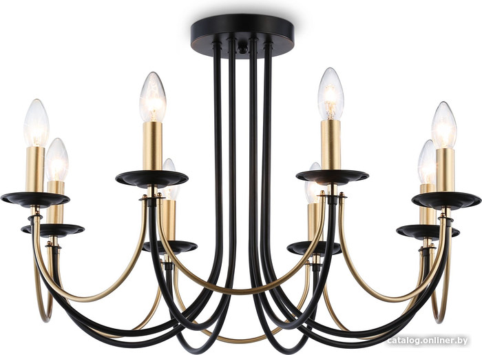 

Подвесная люстра Ambrella light Traditional TR9622/8 BK/CGD