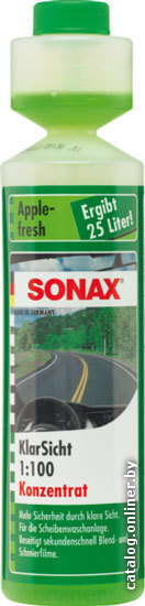 

Стеклоомывающая жидкость Sonax 372141 летняя 0,25л (1:100)