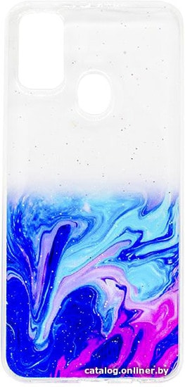 

Чехол для телефона EXPERTS Aquarelle для Samsung Galaxy M21 (синий)