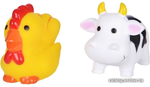 

Набор игрушек для ванной Жирафики Коровка и курочка 681268