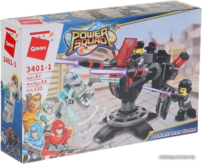 

Конструктор Qman Powersquad 3401-1 Лазерная пушка тьмы
