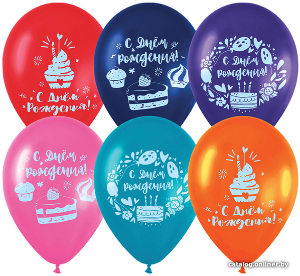 

Набор воздушных шаров Meshu Sweet day М12/30см 50шт
