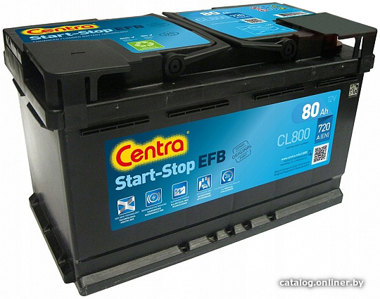 

Автомобильный аккумулятор Centra Start-Stop EFB CL800 R+ (80 А·ч)