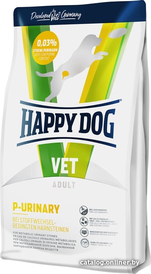 

Сухой корм для собак Happy Dog Vet Diet P-Urinary 1 кг